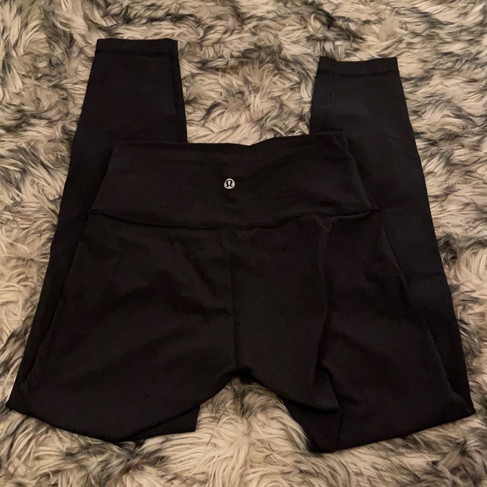 Lululemon black Wunder Undee Luon 25 inch